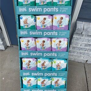 Swim Pants for Boys & Girls - Green and Purple